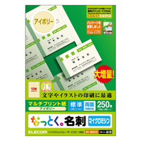 エレコム なっとく名刺(マルチプリント用紙・マイクロミシンカット・標準) MT-JMN1IVZ