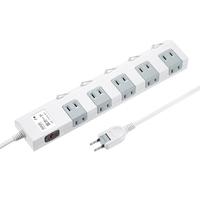 サンワサプライ 節電タップ(2P・10個口・1m) TAP-SP2110SW-1