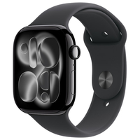 Apple Apple Watch Series 11 ジェットブラックアルミニウムケースとブラックスポーツバンド - M/L MFC44J/A