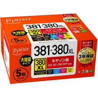 プレジール 互換インク BCI-381+380/5MP対応 FC404SV-PLE-C381-5P