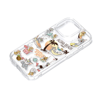 PGA iPhone 15 Pro用クリアハイブリッドケース トムとジェリー/サーフ PG-W23BPT01TAJ
