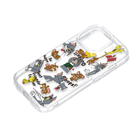 PGA iPhone 15 Pro用クリアハイブリッドケース トムとジェリー/ファニーアート PG-W23BPT02TAJ