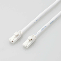 エレコム Cat6A LANケーブル 10m （ヨリ線 ツメ折れ防止モデル） LD-GPATWHRSシリーズ ホワイト LD-GPAT/WH10/RS