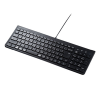 サンワサプライ USBスリムキーボード(テンキー付き) ブラック SKB-SL31BK