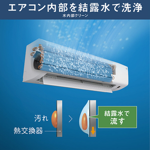 ダイキン 「工事代金別」 8畳 フィルター自動清掃 エアコン e angle select Cシリーズ ATC25ASE6-WS-イメージ13