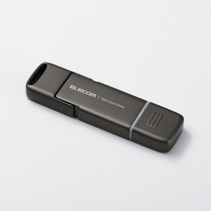 エレコム USB Type-C(TM)/USB-Aコネクター対応外付けポータブルSSD グレー ESD-EPD1000GGY-イメージ1