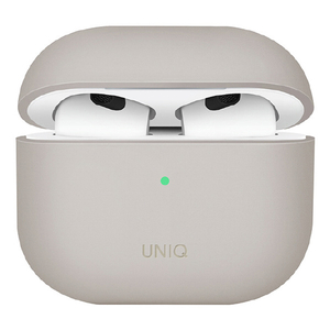 UNIQ AirPods(第3世代)用HYBRID LIQUID SILICON CASE LINO BEIGE IVORY UNIQ-AIRPODS2021-LINOIVY-イメージ1