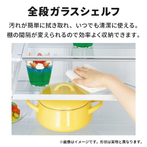 三菱 【右開き】168L 2ドア冷蔵庫 マットホワイト MR-P17M-W-イメージ10