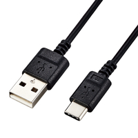 エレコム 極細USB Type-Cケーブル(1．5m) ブラック MPA-ACX15BK