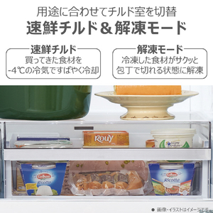 東芝 【左開き】356L 3ドア冷凍冷蔵庫 VEGETA アッシュグレージュ GR-Y36SVL(ZH)-イメージ8