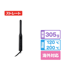 テスコム マイナスイオン スリムストレートアイロン ブラック TS368A-K