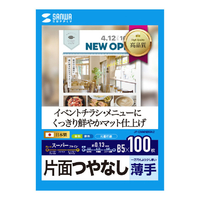 サンワサプライ インクジェットスーパーファイン用紙(B5・マット・薄手・100枚) JP-EM4NB5N2
