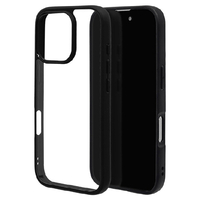 ラスタバナナ iPhone 16 Pro用RHINOX ハイブリッドケース TPU×アクリル ブラック×クリア 8211IP461PHABK