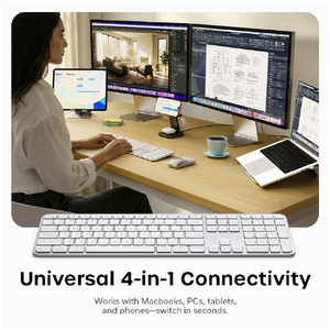 Satechi Sastechi Slim EX3 Wireless Keyboard US Layout (S-EN)シルバー PST-KEX3S-EN-イメージ8