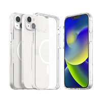 araree iPhone 14 Plus用MagSafe対応クリアケース DUPLE クリア AR24696I14M