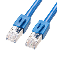 サンワサプライ カテゴリ6STP LANケーブル 0．5m ブルー KB-T6STP-005BL