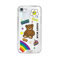 BOOGIE WOOGIE iPhone SE(第3世代)/SE(第2世代)/8/7用オーロラケース Teddy Bear BW22702ISE3