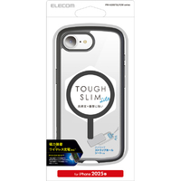 エレコム iPhone17e/16e用 TOUGH SLIM LITE ケース フレームカラー MAGKEEP ブラック PM-A25STSLFCMBK