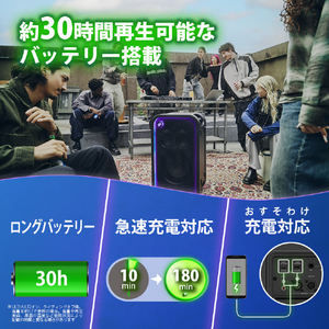 SONY ワイヤレスポータブルスピーカー ブラック SRS-ULT700 Z-イメージ7