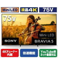 SONY 75V型4Kチューナー内蔵4K対応液晶テレビ BRAVIA 5 K-75XR50