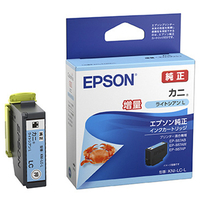 エプソン インクカートリッジ カニ ライトシアン(Lサイズ)増量 KNI-LC-L