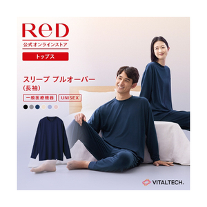 MTG ReD バイタルテック スリープ プルオーバー長袖 S ReD ブラック Sサイズ VW-AO-03A-S-イメージ2