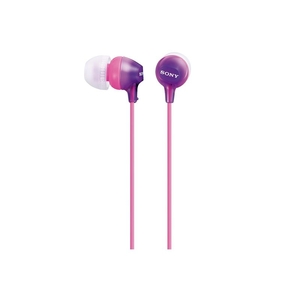 SONY 密閉型インナーイヤーヘッドホン アクアバイオレット MDR-EX15LPV-イメージ1