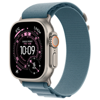 Apple Apple Watch Ultra 3(GPS + Cellularモデル)- 49mm Apple Watch Ultra 3 ナチュラルチタニウムケースとライトブルーアルパインループ - S MEWK4J/A
