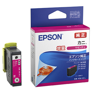 エプソン インクカートリッジ カニ マゼンタ(Lサイズ)増量 KNI-M-L-イメージ1
