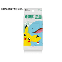 クレシア スコッティ ウェットティシュー 除菌 ノンアルコール ポケモン 33枚 FCJ838T-77162