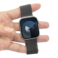 ラスタバナナ Apple Watch 38/40/41mm用ステンレスメッシュベルト ブラック RBLAW4006BK