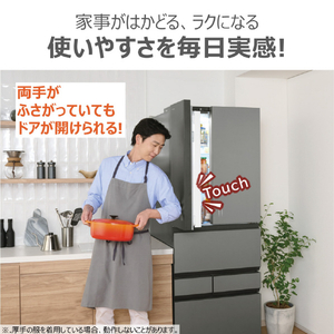 東芝 【フレンチドア】643L 6ドア 冷凍冷蔵庫 VEGETA フロストグレージュ GR-A640XFS(TH)-イメージ8