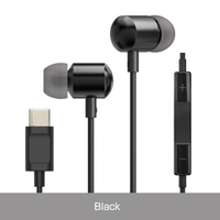 e angle USB Type-C有線イヤフォン ブラック ANGV-EPC10-A-BK