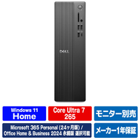 DELL デスクトップパソコン Dell スリム ECS1250 ブラック SAD70-GHM3D