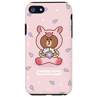 LINE FRIENDS iPhone SE3/SE2/8/7用LINE FRIENDSケース ブタ KCL-DPB002