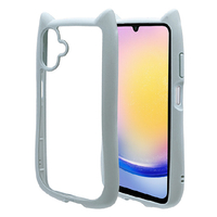ラスタバナナ GALAXY A25 5G用MIMI 猫耳ハイブリッドケース TPU×PC スモーキーブルー 8737GA25HPSBL