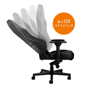 noblechairs ゲーミングチェア HERO(ヒーロー) ブラック/ホワイト NBL-HRO-PU-BPW-SGL-ED-イメージ7