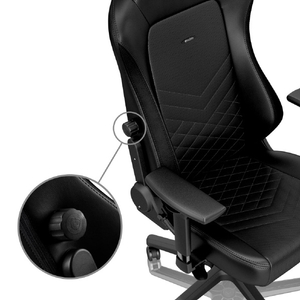 noblechairs ゲーミングチェア HERO(ヒーロー) ブラック/ホワイト NBL-HRO-PU-BPW-SGL-ED-イメージ8
