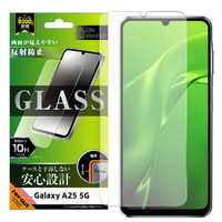 レイアウト Galaxy A25 5G用Like standard ガラスフィルム 反射防止 平面保護 硬度10H 指紋認証対応 RT-GA25F/SHG