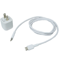 イツワ商事 PD20W対応 TYPE-C1ポート ACアダプター+TYPE-C-TYPE-Cケーブル 1m ホワイト MAC2204WH