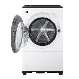 SHARP 8kgドラム洗濯機 ラスターホワイト ES-8XS1-WL-イメージ3