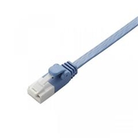 エレコム ツメ折れ防止フラットLANケーブル(Cat6準拠) 3．0m ブルー LD-GFT/BU30