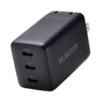 エレコム USB Power Delivery 67W AC充電器(C×3) ブラック MPA-AC11267BK
