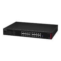 バッファロー 法人向け レイヤー2 Giga アンマネージPoEスイッチ ブラック BS-GU2216P
