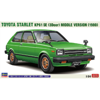 ハセガワ 1/24 トヨタ スターレット KP61 SE (3ドア)中期型(1980) 20761ﾄﾖﾀｽﾀ-ﾚﾂﾄKP61SEﾁﾕｳｷ