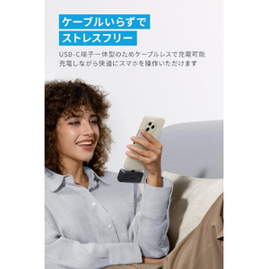 Anker Nano Power Bank (22．5W, Built-In USB-C Connector) ピンク A1653N51-イメージ2