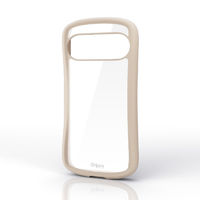 エレコム Google Pixel 10/10 Pro用Grippy ハイブリッドケース フレームカラー ベージュ PM-P252GRPFCBE