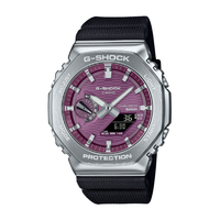 カシオ G-SHOCK シルバー/バーカンディ GBM-2100A-4BJF