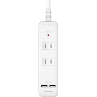 多摩電子工業 ACタップ&USB 2+2 ケーブル(3．0m) TSK84U30W