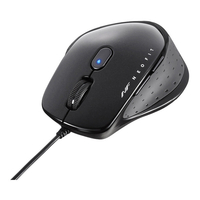 BUFFALO 有線 BlueLED 5ボタン ネオフィットマウス Mサイズ BSMBU510MBK